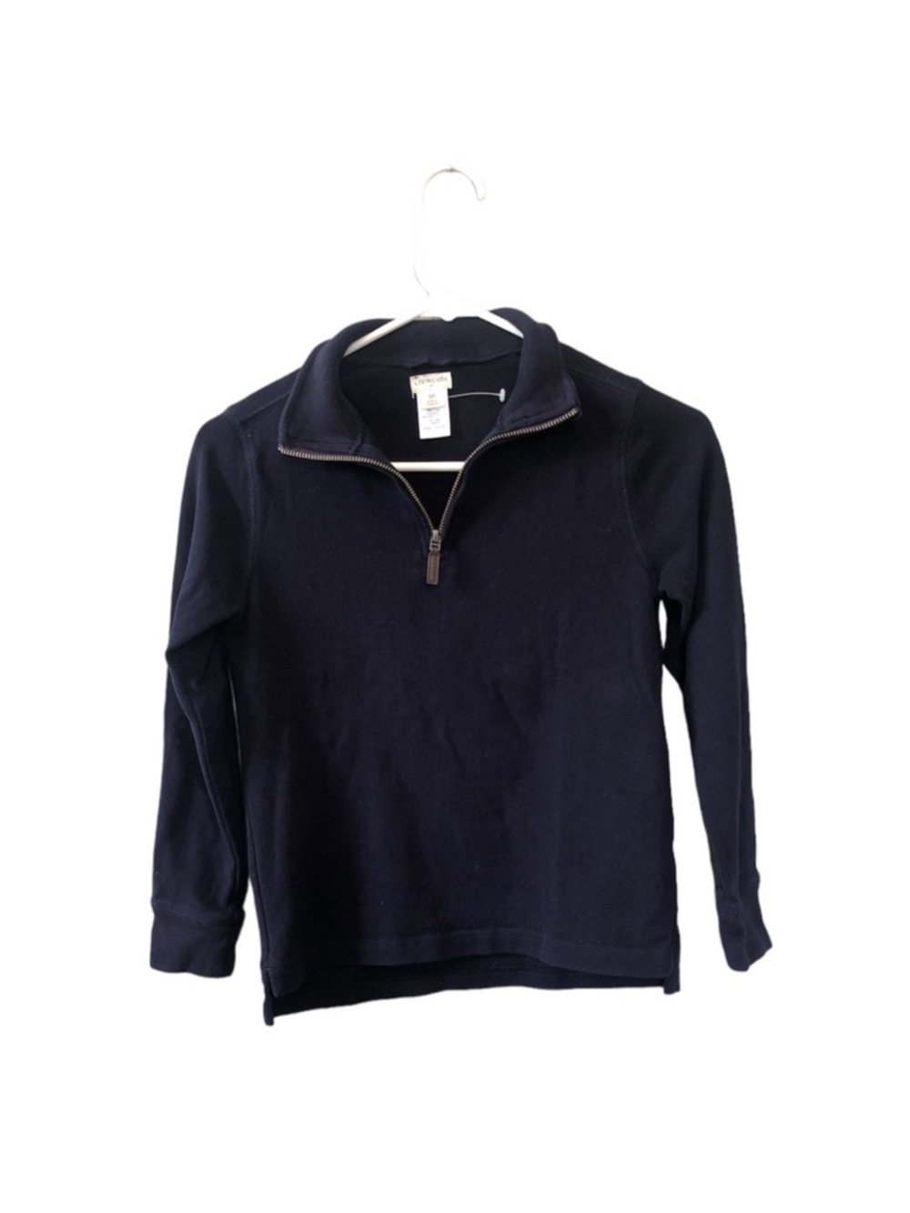 Crewcuts Boys Navy Long Sleeve Quarter-Zip Pullover Sweater Size 10